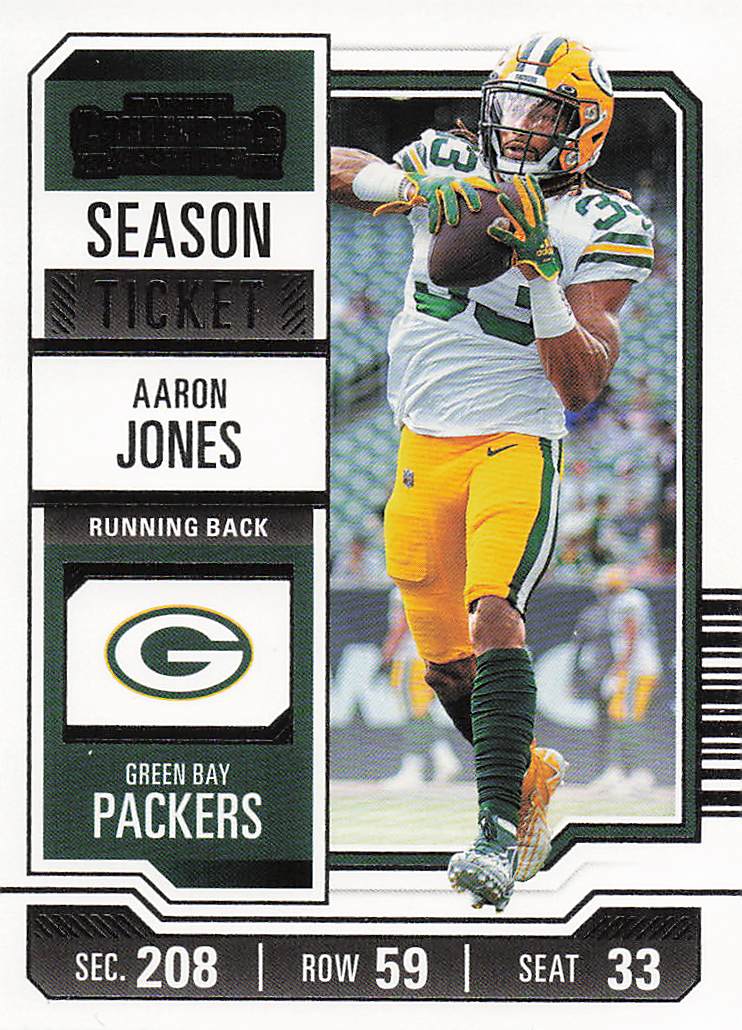 2023 Panini Contenders Football Season Ticket Retail Aaron Jones #36