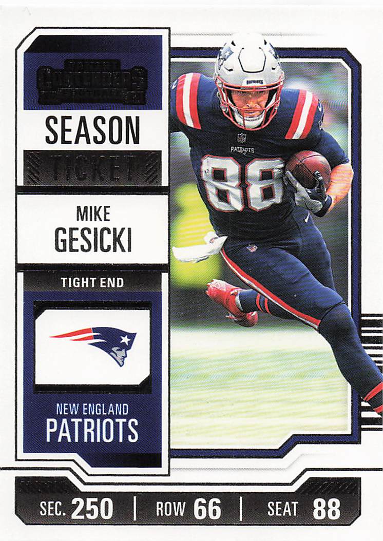 2023 Panini Contenders Football Season Ticket Retail Mike Gesicki #70