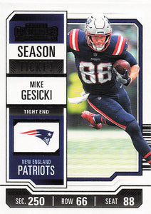 2023 Panini Contenders Football Season Ticket Retail Mike Gesicki #70