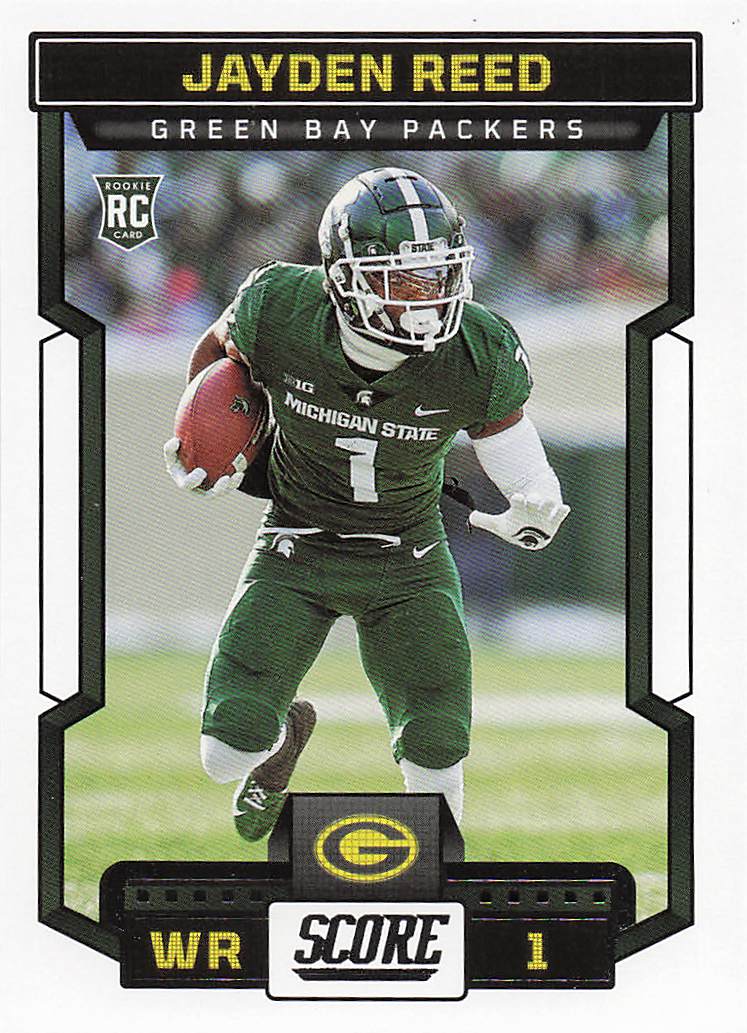 2023 Score Football Jayden Reed #363 Rookie