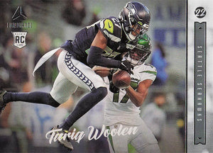 2022 Panini Chronicles Football Luminance Update Rookies Teal Tariq Woolen #225