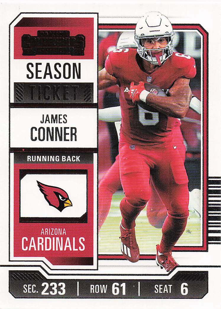 2023 Panini Contenders Football Season Ticket Retail James Conner #2