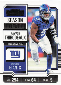 2023 Panini Contenders Football Season Ticket Retail Kayvon Thibodeaux #76
