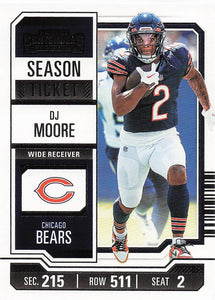 2023 Panini Contenders Football Season Ticket Retail DJ Moore #18