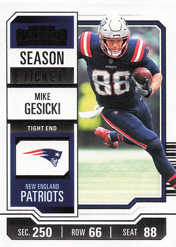 2023 Panini Contenders Football Season Ticket Retail Mike Gesicki #70