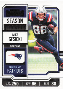 2023 Panini Contenders Football Season Ticket Retail Mike Gesicki #70