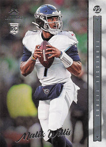 2022 Panini Chronicles Football Luminance Update Rookies Teal Malik Willis #201