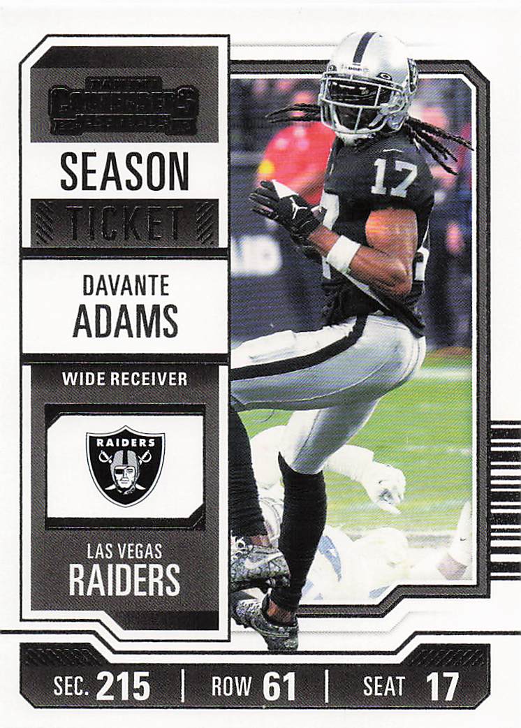 2023 Panini Contenders Football Season Ticket Retail Davante Adams #53