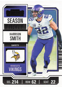 2023 Panini Contenders Football Season Ticket Retail Harrison Smith #66
