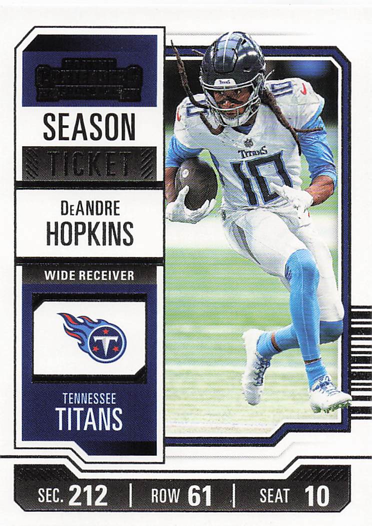 2023 Panini Contenders Football Season Ticket Retail DeAndre Hopkins #95