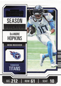 2023 Panini Contenders Football Season Ticket Retail DeAndre Hopkins #95