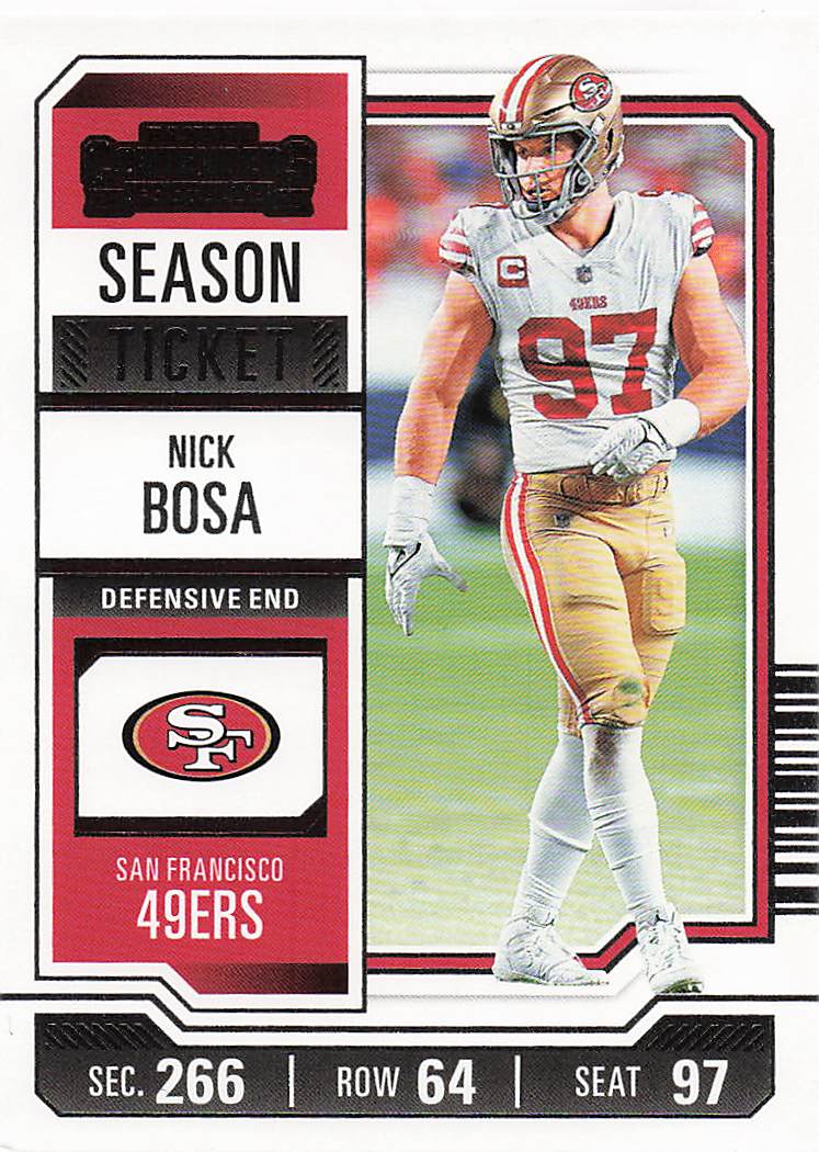 2023 Panini Contenders Football Season Ticket Retail Nick Bosa #88