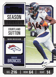 2023 Panini Contenders Football Season Ticket Retail Courtland Sutton #30