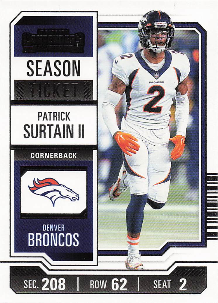 2023 Panini Contenders Football Season Ticket Retail Patrick Surtain II #31