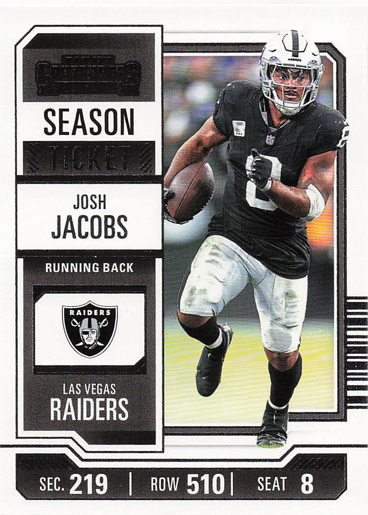 2023 Panini Contenders Football Josh Jacobs #55