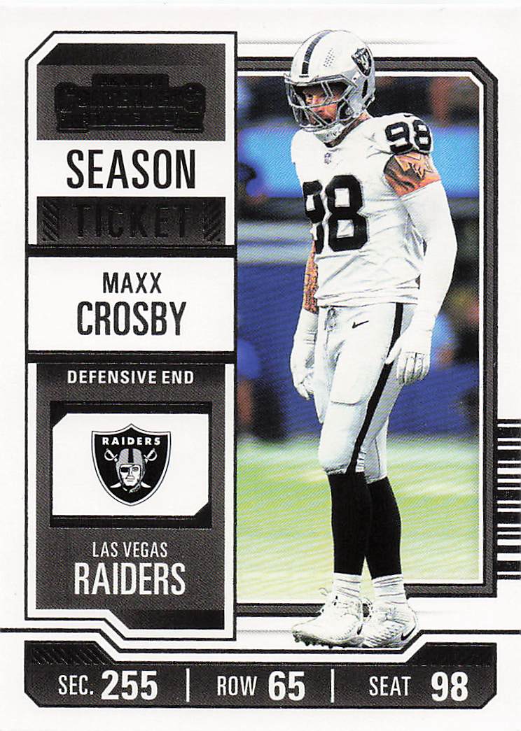 2023 Panini Contenders Football Season Ticket Retail Maxx Crosby #56