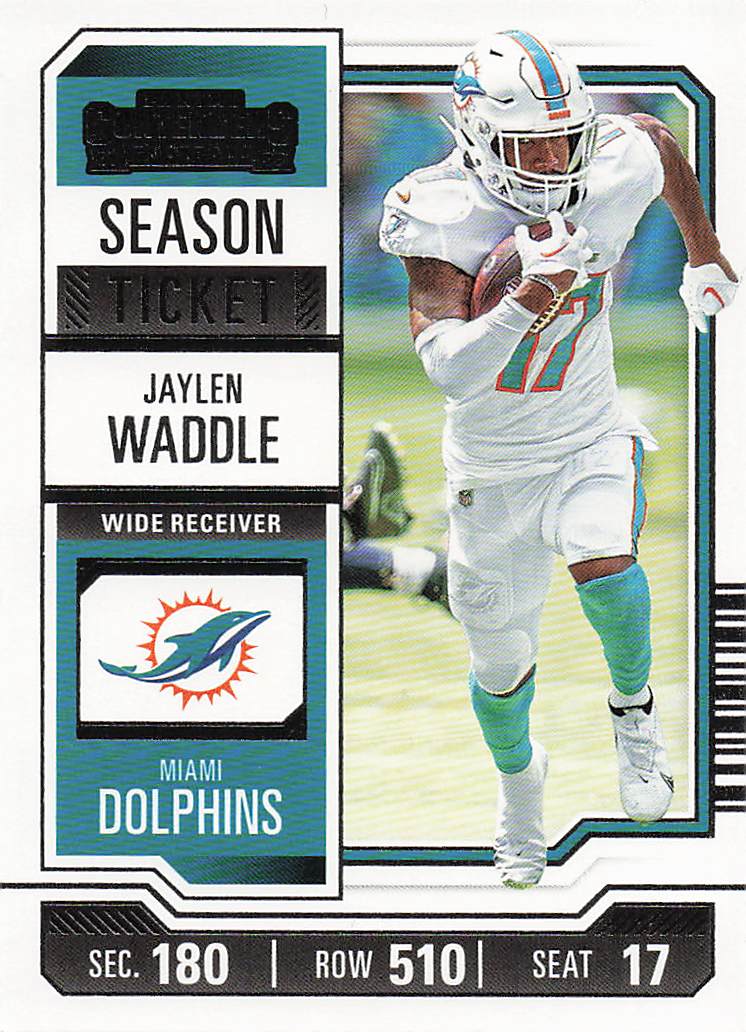 2023 Panini Contenders Football Season Ticket Retail Jaylen Waddle #63