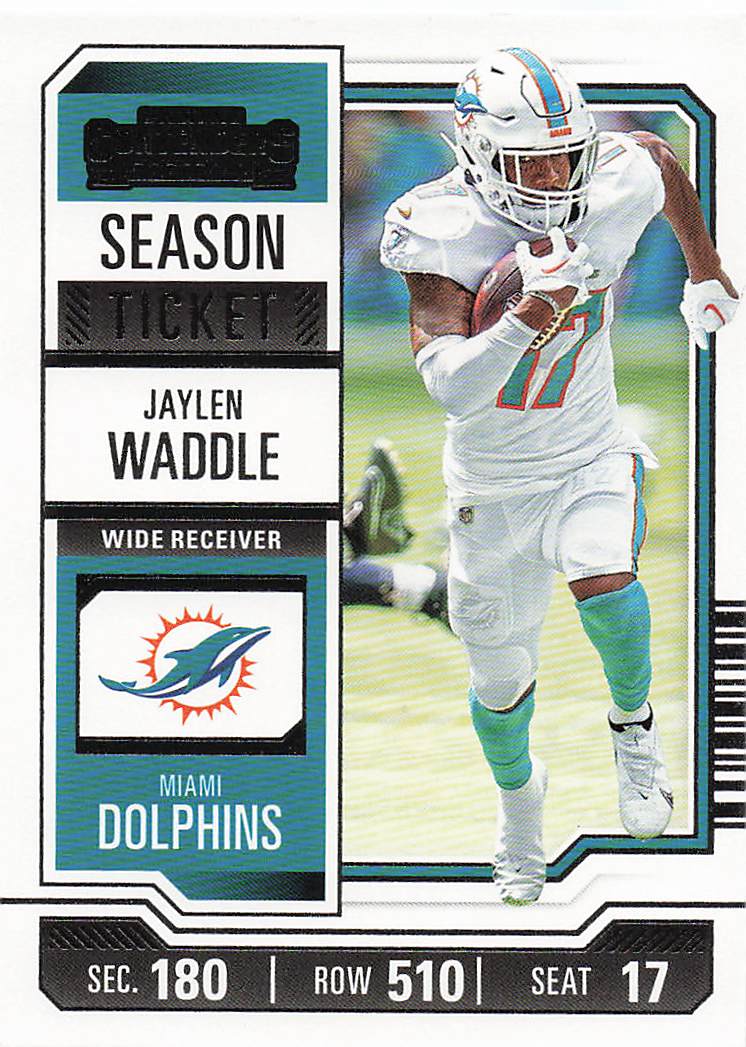 2023 Panini Contenders Football Season Ticket Retail Jaylen Waddle #63
