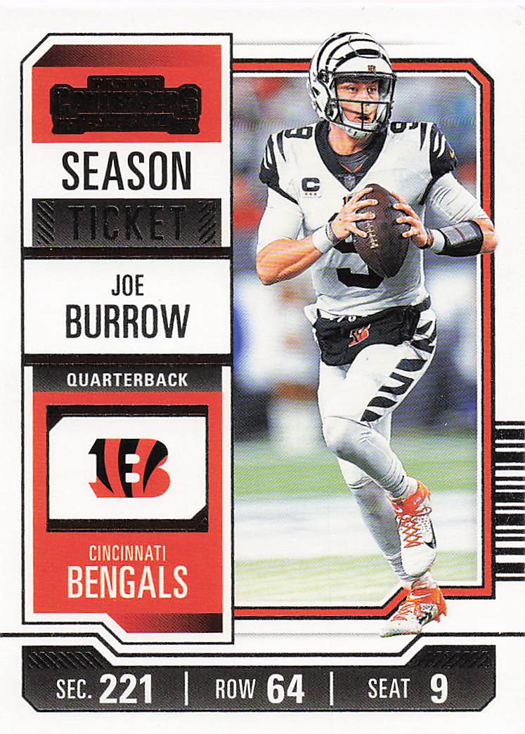 2023 Panini Contenders Football Season Ticket Retail Joe Burrow #22
