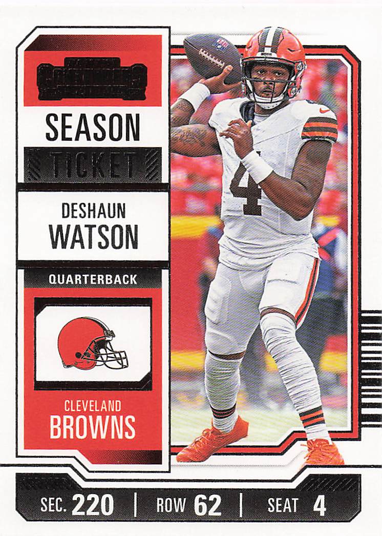 2023 Panini Contenders Football Season Ticket Retail Deshaun Watson #24