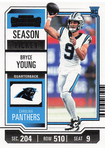 2023 Panini Contenders Football Bryce Young #15 Rookie