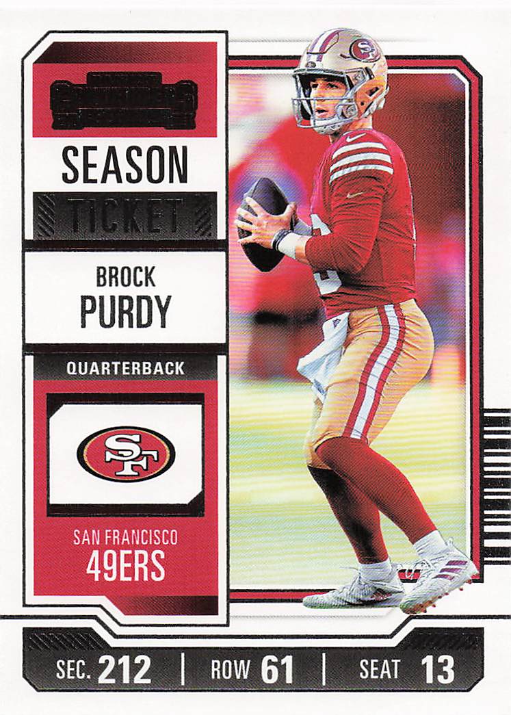 2023 Panini Contenders Football Season Ticket Retail Brock Purdy #86