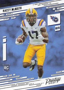 2021 Panini Prestige Football Racey McMath #293 Rookie