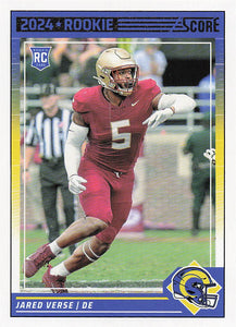 2024 Score Football Jared Verse #312 Rookie