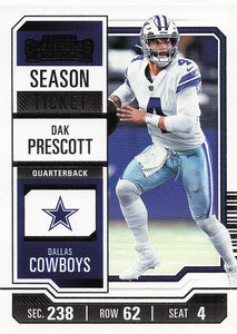 2023 Panini Contenders Football Season Ticket Retail Dak Prescott #28