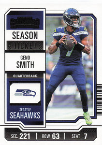 2023 Panini Contenders Football Season Ticket Retail Geno Smith #90