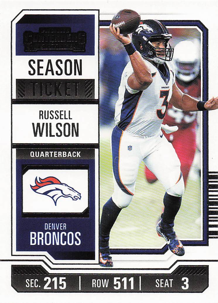 2023 Panini Contenders Football Season Ticket Retail Russell Wilson #32