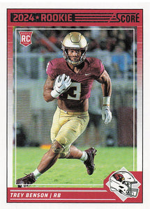 2024 Score Football Trey Benson #354 Rookie