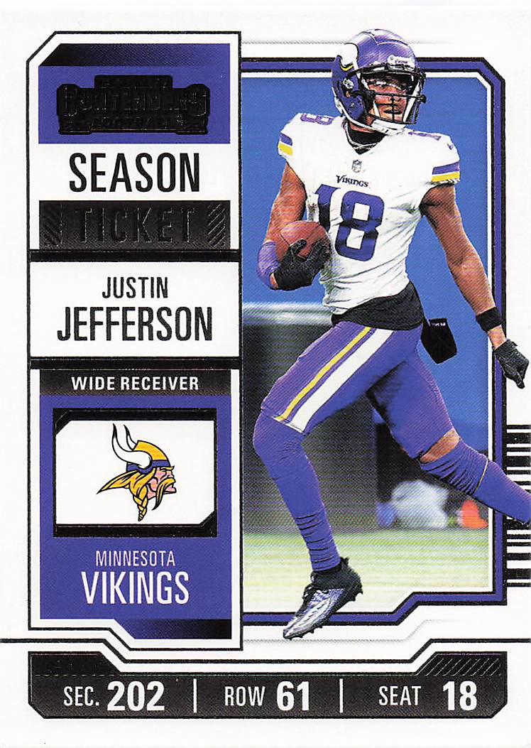 2023 Panini Contenders Football Season Ticket Retail Justin Jefferson #67