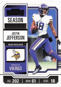 2023 Panini Contenders Football Season Ticket Retail Justin Jefferson #67