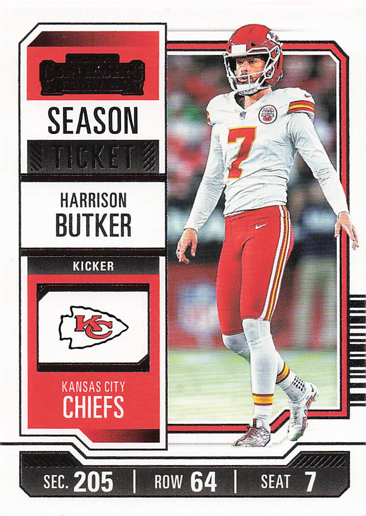 2023 Panini Contenders Football Season Ticket Retail Harrison Butker #49