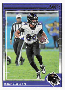 2024 Score Football Isaiah Likely #21