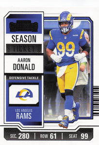 2023 Panini Contenders Football Season Ticket Retail Aaron Donald #60