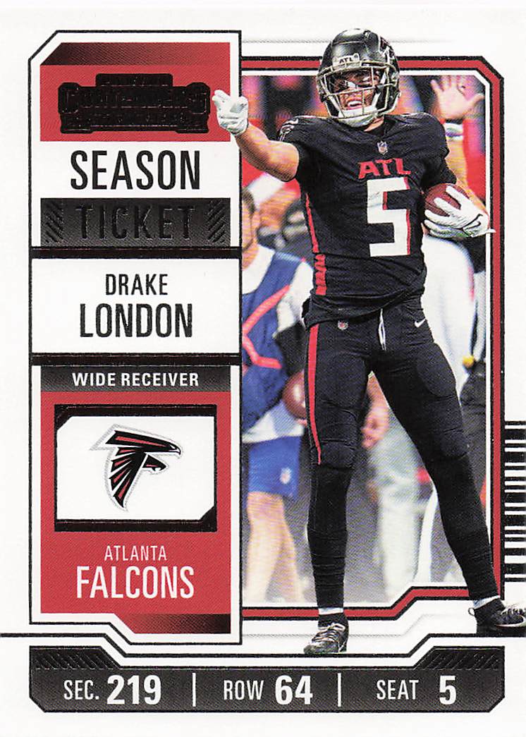 2023 Panini Contenders Football Season Ticket Retail Drake London #5