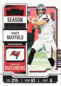2023 Panini Contenders Football Season Ticket Retail Baker Mayfield #92
