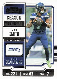 2023 Panini Contenders Football Season Ticket Retail Geno Smith #90