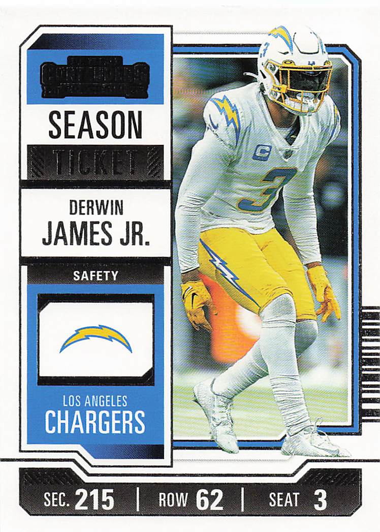 2023 Panini Contenders Football Season Ticket Retail Derwin James Jr. #57