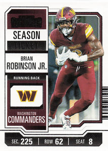 2023 Panini Contenders Football Brian Robinson Jr. #98