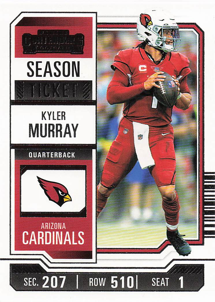 2023 Panini Contenders Football Season Ticket Retail Kyler Murray #3