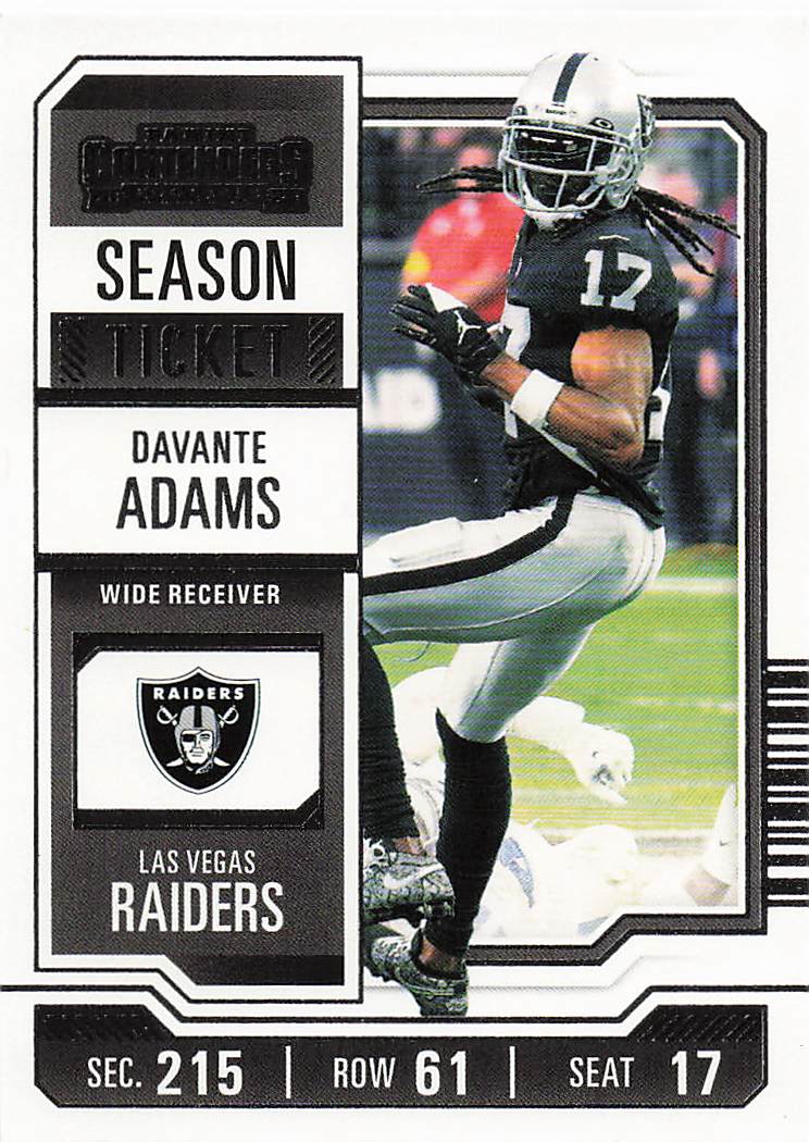 2023 Panini Contenders Football Season Ticket Retail Davante Adams #53
