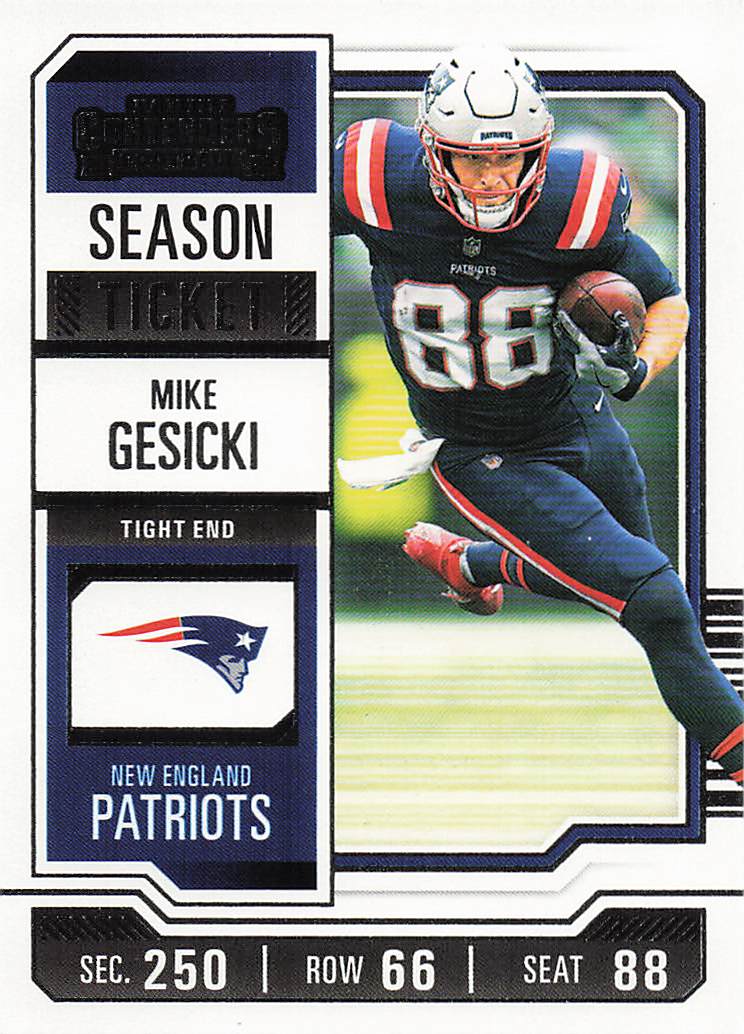 2023 Panini Contenders Football Season Ticket Retail Mike Gesicki #70
