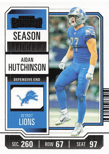2023 Panini Contenders Football Aidan Hutchinson #33