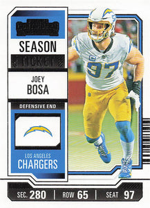 2023 Panini Contenders Football Season Ticket Retail Joey Bosa #58