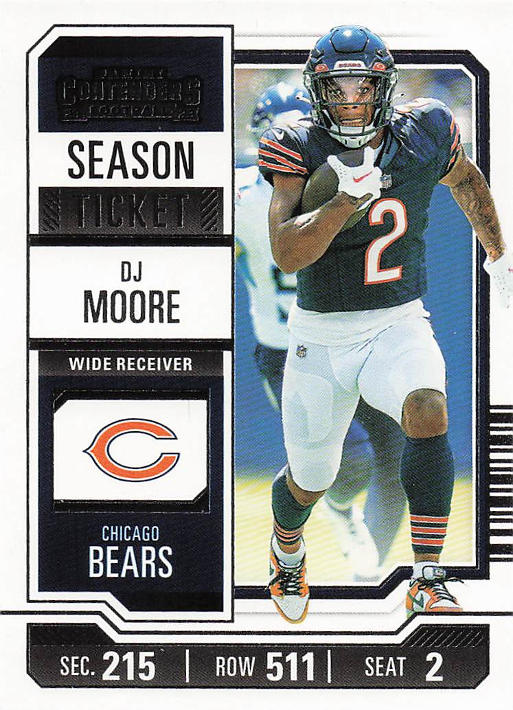 2023 Panini Contenders Football Season Ticket Retail DJ Moore #18