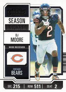 2023 Panini Contenders Football Season Ticket Retail DJ Moore #18