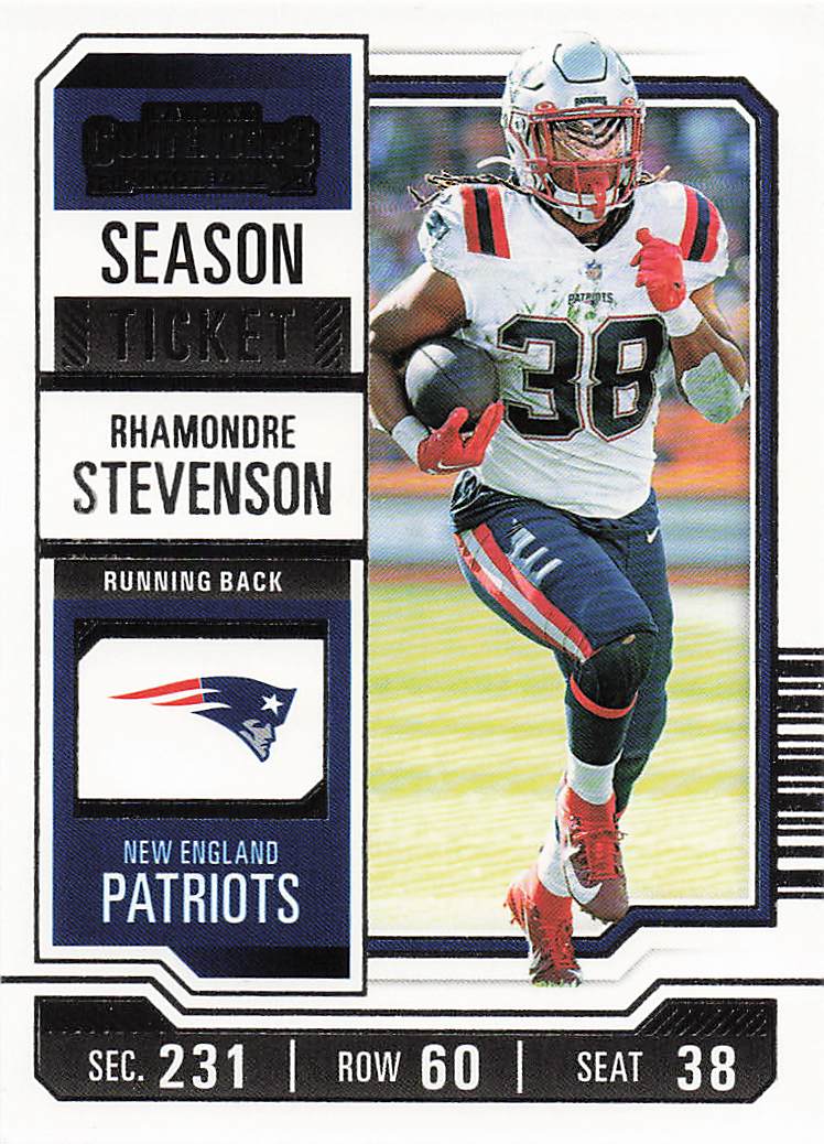 2023 Panini Contenders Football Rhamondre Stevenson #71